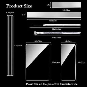 12 Pieces Polymer Clay Cutter Tool Set with Acrylic Rollers for Creative Crafting Supplies