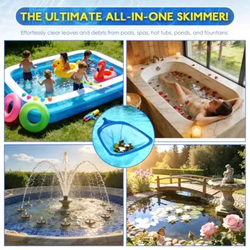 FEED GARDEN Hot Tub Pool Skimmer - Ultra-Fine Mesh