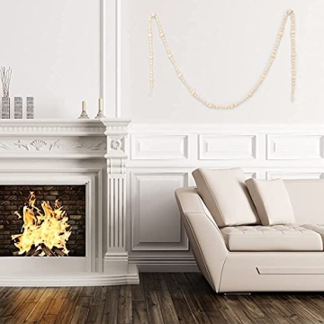 Wood Bead Garland for Farmhouse Decor and More