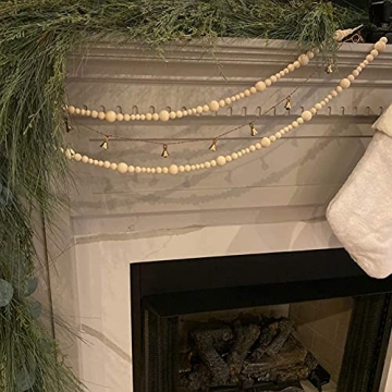 Wood Bead Garland for Farmhouse Decor and More