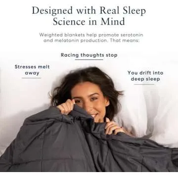 Luna Luxe Cotton Weighted Blanket for Adults - Oeko-Tex Premium Soft Blanket [15lbs - Full - 48" x 72"] [Light Grey]
