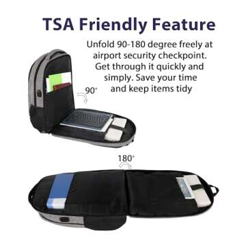 MATEIN Laptop Backpack 15.6 Inch, Carry On Bag for Women Men Airline Approved, Weekender Bag with La...