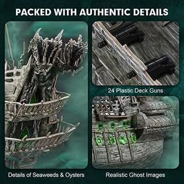 CubicFun 3D LED Flying Dutchman Model Kit for Adults