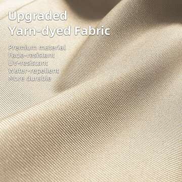 PURPLE LEAF 10' X 13' Outdoor Retractable Pergola with Shade Canopy Patio Metal Shelter for Porch Garden Pavilion Grill Gazebo Modern Yard Grape Trellis Pergola, Beige