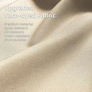 PURPLE LEAF 10' X 13' Outdoor Retractable Pergola with Shade Canopy Patio Metal Shelter for Porch Garden Pavilion Grill Gazebo Modern Yard Grape Trellis Pergola, Beige