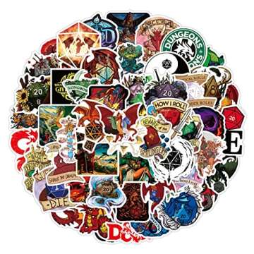 Dragons Gifts Stickers Pack 50PCS for Kids Teens Adults