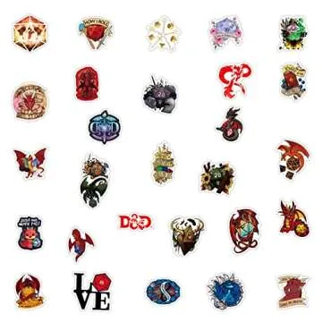 Dragons Gifts Stickers Pack 50PCS for Kids Teens Adults