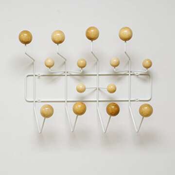 Mod Made Mid Century Modern Bubble Wall Mounted Coat Rack, Natural