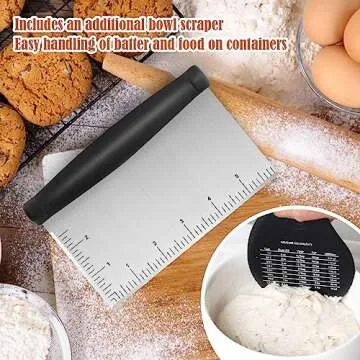 6-Inch Stainless Steel Dough Scraper & Chopper for Every Kitchen