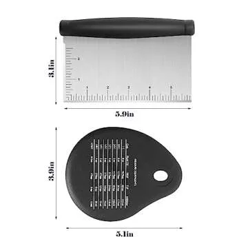 6-Inch Stainless Steel Dough Scraper & Chopper for Every Kitchen