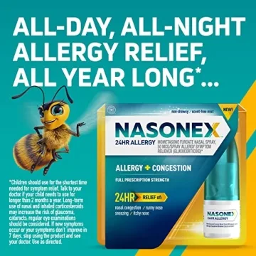 Nasonex 24Hr Allergy Nasal Spray for Instant Relief