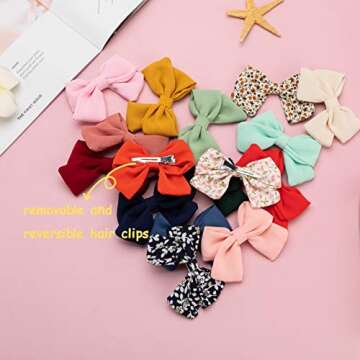 Baby Girl Hair Clips with Bows Flowers,16 Pack Barrettes Hair Accessories for Toddler Kids Teens