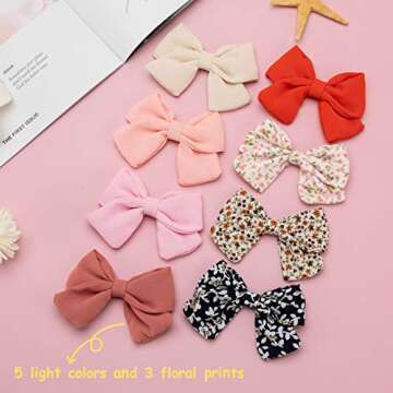 Baby Girl Hair Clips with Bows Flowers,16 Pack Barrettes Hair Accessories for Toddler Kids Teens