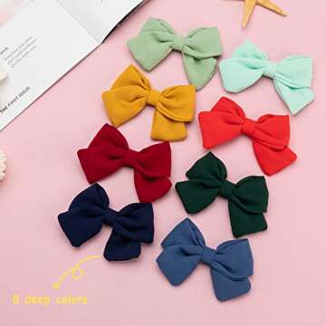 Baby Girl Hair Clips with Bows Flowers,16 Pack Barrettes Hair Accessories for Toddler Kids Teens