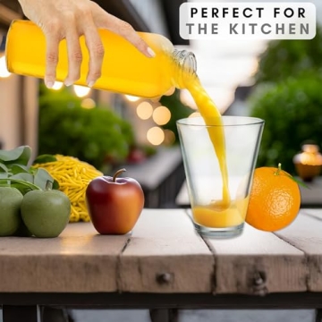 Brieftons Glass Water Bottles - Eco-Friendly & Leakproof