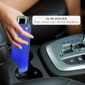 Brieftons Glass Water Bottles - Eco-Friendly & Leakproof