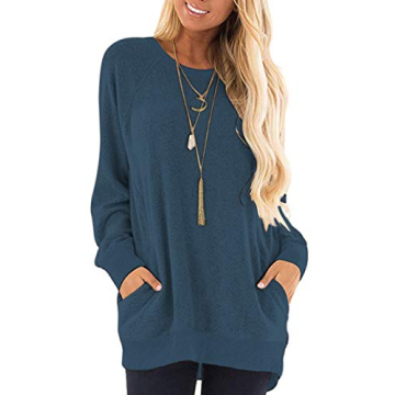 Comfortable MISFAY Women's Long Sleeve Tunic Top for Everyday Wear