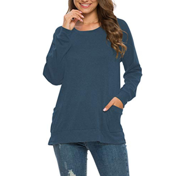 Comfortable MISFAY Women's Long Sleeve Tunic Top for Everyday Wear