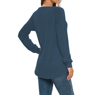 Comfortable MISFAY Women's Long Sleeve Tunic Top for Everyday Wear