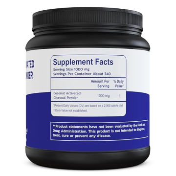 Coconut Activated Charcoal Powder for Health and Beauty