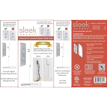 Ultra-Thin Outlet Concealer & Power Strip Kit