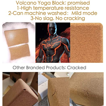 Cork Yoga Blocks 2 Pack Set - Eco-Friendly and Non-Slip