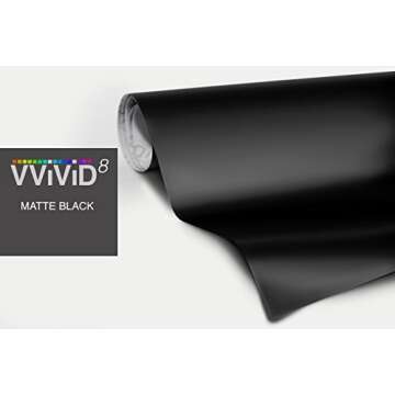 Transform Your Vehicle with VViViD Satin Flat Matte Vinyl Wrap - 8ft x 5ft