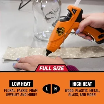Gorilla Dual Temp Hot Glue Gun with Precision Nozzle and Trigger