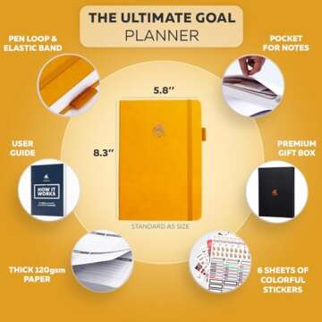 Clever Fox Ultimate Achiever’s Goal Planner - Focus & Productivity 90 Day Journal