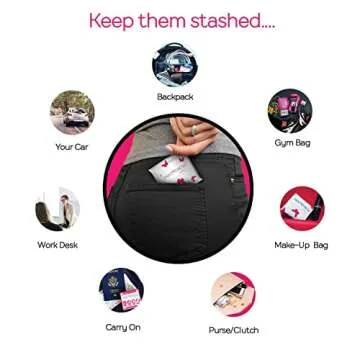 Emergency Panties 3in1 Hygiene Kit Includes Seamless Bikini Underwear, Fresh Wipe & Liner Accidents Travel On-The-Go Toiletry Kit