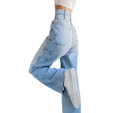Y2K Wide Leg High Waist Jeans Perfect for Women