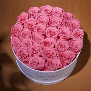 Elegant 27 Roses in a Suede Box Gift for Her