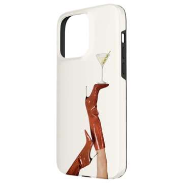 iPhone 15 Pro Max Aesthetic Coastal Cowgirl Boots And Cocktail Martini Case