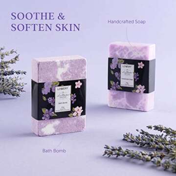 Lavender & Lilac Spa Gift Basket for Women & Men