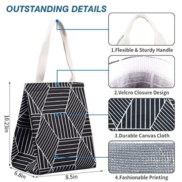Stylish 9L Insulated Lunch Bag for Women - Fresh Meals On The Go