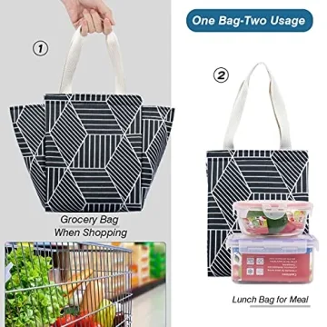 Stylish 9L Insulated Lunch Bag for Women - Fresh Meals On The Go