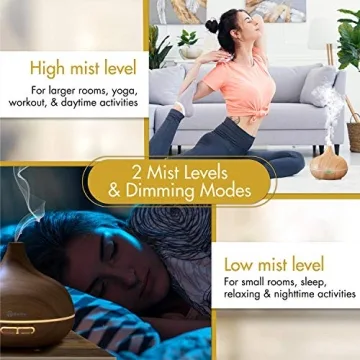 Breathe Essential Oil Diffuser | 550ml Capacity & 18 Hours Runtime