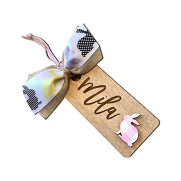 Personalized Easter Bunny Basket Tags for Kids