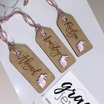 Personalized Easter Bunny Basket Tags for Kids