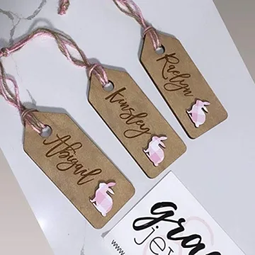 Personalized Easter Bunny Basket Tags for Kids
