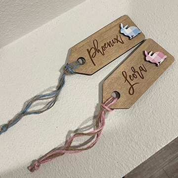 Personalized Easter Bunny Basket Tags for Kids