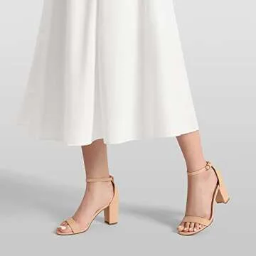 DREAM PAIRS Chunk Low Heel Sandals - Stylish Comfort