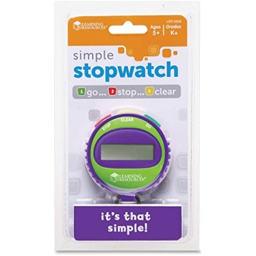 Learning Resources Simple Stopwatch for Young Learners