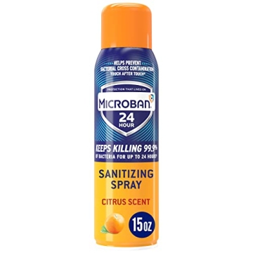 MICROBAN 24 Hour Disinfectant Spray Citrus Scent 15oz