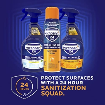 MICROBAN 24 Hour Disinfectant Spray Citrus Scent 15oz