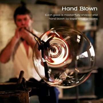 Chouggo 28Oz Hand Blown Crystal Wine Glasses - Set of 2