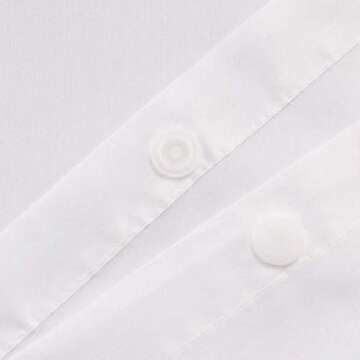 River Dream Snap in Fabric Shower Curtain Liner Replacement - 70W x 54H, White, with Magnets-Detachable Liner…