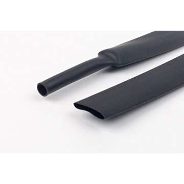 SummitLink 415 Pcs Black Heat Shrink Tube Set - 10 Sizes