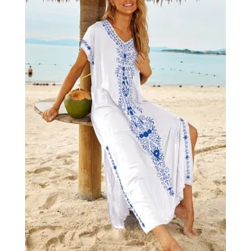 Stylish Bsubseach Kaftan Dress - Women's Swim Cover Up