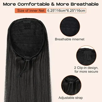SEIKEA 28" Ponytail Extension - Effortless Style Upgrade